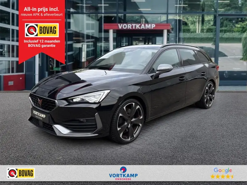 CUPRA Leon Sportstourer 1.4 TSI VZ e-HYBRID ZWENK.TREKHAAK/ACC/STUUR+STOELVERW/FULL-LINK/NAVI 2022 leasen bij DreamLease: foto 1