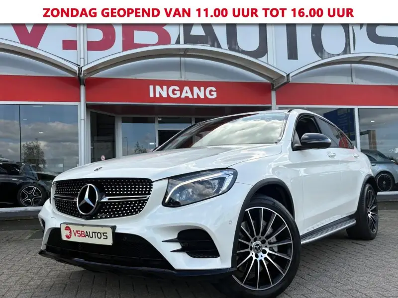 Mercedes-Benz GLC Coupe GLC COUPE 250 4MATIC AMG-PAKKET 211PK NL-AUTO LEER SCHUIFDAK NAVI CAMERA BURNMEISTER NIGHT-PAKKET 2017 leasen bij DreamLease: foto 1