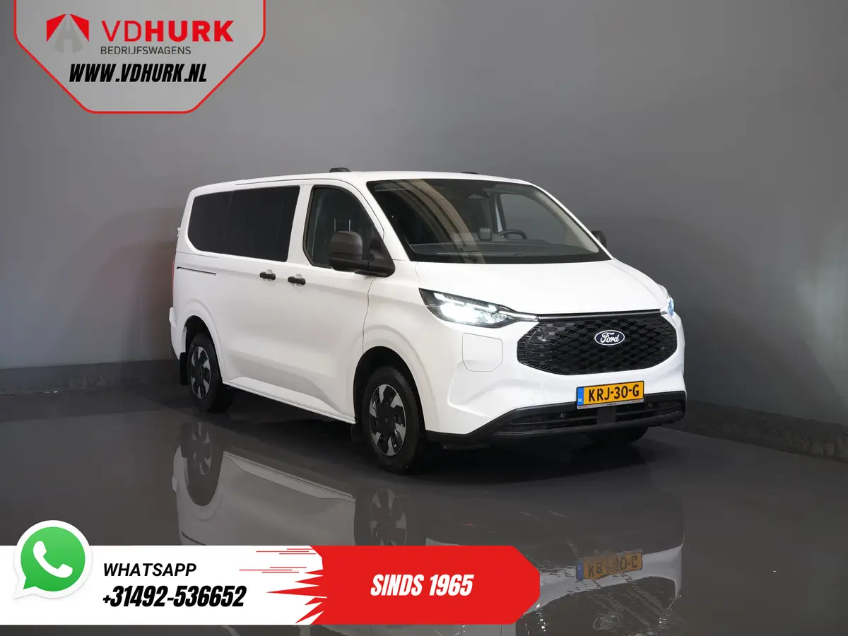 Ford E-Transit Custom Kombi Trend 71kWh 360 km WLTP (Excl. BTW/Incl. BPM) LED/ Standkachel/ Stoelverw./ Stuurverw./ Carplay/ 9 P/ 9 Persoons/ Combi/ Climate/ Camera/ PDC/ Cruise: foto 1