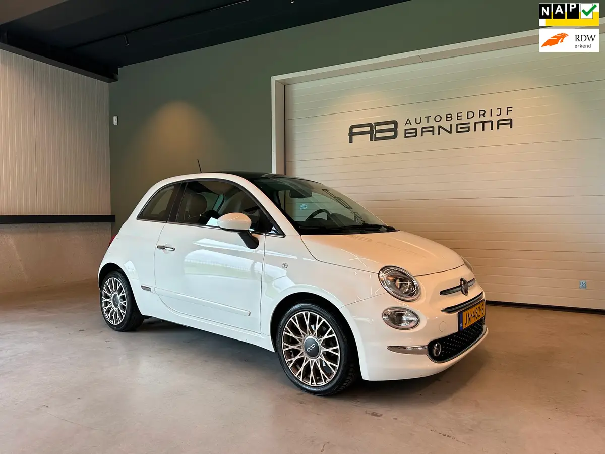 Fiat 500 0.9 TwinAir TURBO AUTOMAAT LOUNGE-uitv|LM-VELGEN|AIRCO|NAVIGATIE|BLUETOOTH|ISOFIX|USB+AUX|nweAPK+O.H.BEURT BIJ AFLEVERING: foto 1