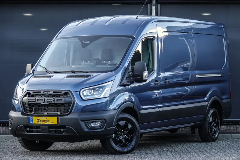 Ford Transit L3H2 | 165Ps A10 Aut. | RWD | 3.500Kg. Anhängergewicht | Raptor Edition | 2x Schiebetür | Chrome Blue | Neues Modell 2025 leasen bij DreamLease: foto 1