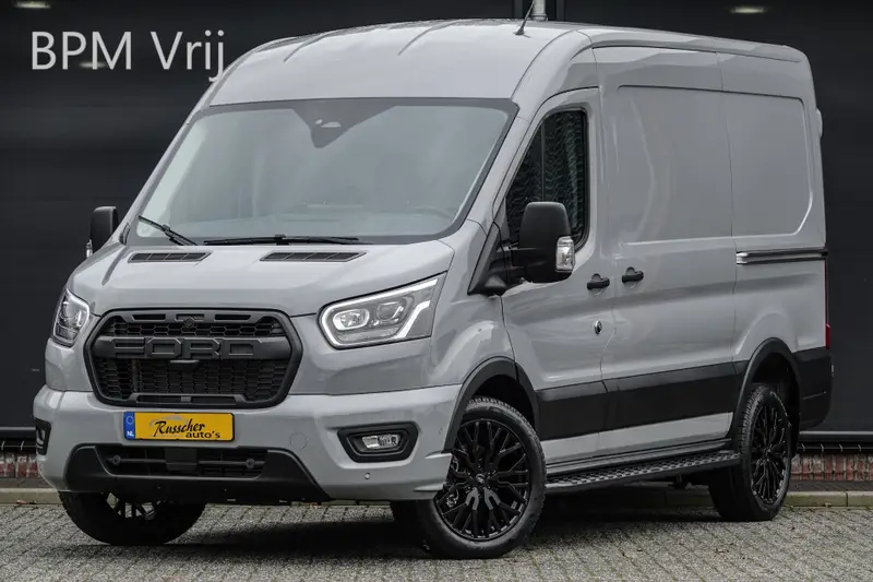 Ford Transit L2H2 | 2.0Tdci 165Pk A8 Aut. | 350 | Raptor Edition | 2x Schuifdeur | Nieuw Model | Grey Matter 2024 leasen bij DreamLease: foto 1