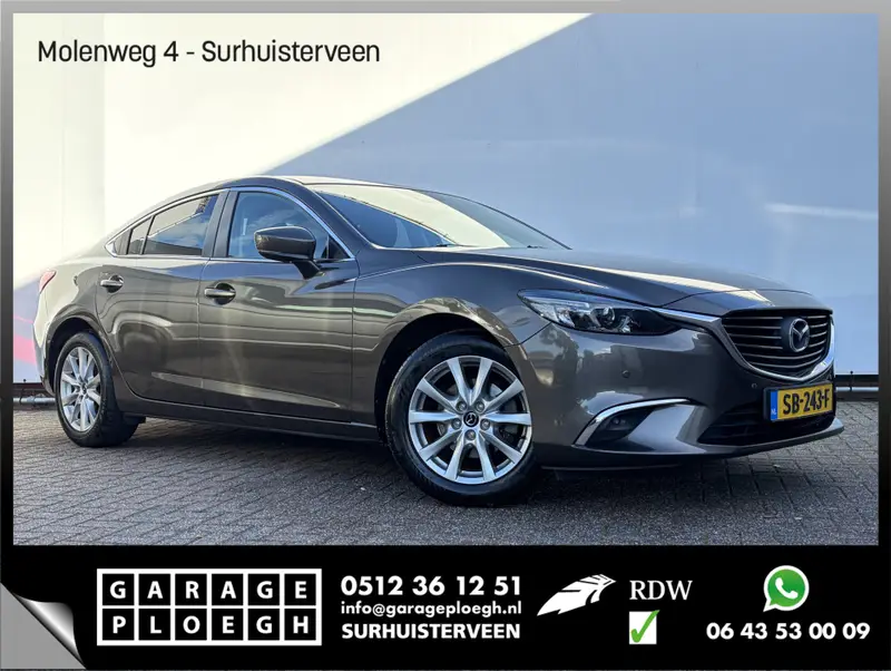 Mazda 6 2.0 SkyActiv-G 165 Skylease+ Trekhaak Cruise Carplay Stoelverwarming Navi Blis 2018 leasen bij DreamLease: foto 1