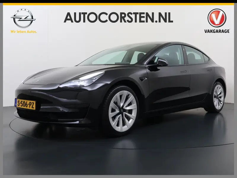 Tesla Model 3 RWD 60kWh Warmtepomp LFP-Accu SOH 91% Traffic Aware Cruise Control+Autom.Sturen Camera's Navi Ecc Stoel+Stuurverwarming Elek.Achterklep 2023 leasen bij DreamLease: foto 1