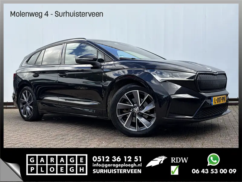 Škoda Enyaq iV 60 Sportline Soh 91,1% Trekhaak Adap.Cruise Stoel/Stuurverw Carplay Matrix Orig.NL 2021 leasen bij DreamLease: foto 1