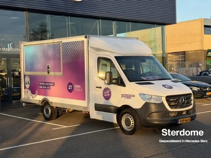 Mercedes-Benz Sprinter Bakwagen ( VERKOOPWAGEN ) 315 1.9 CDI L2 l Technologie Bus l (VERKOOPWAGEN / Ombouw naar Camper mogelijk) Luchtvering l MBUX l Tweezits l Tempomaat l Airco l LEDER TWIN l 2022 leasen bij DreamLease: foto 1