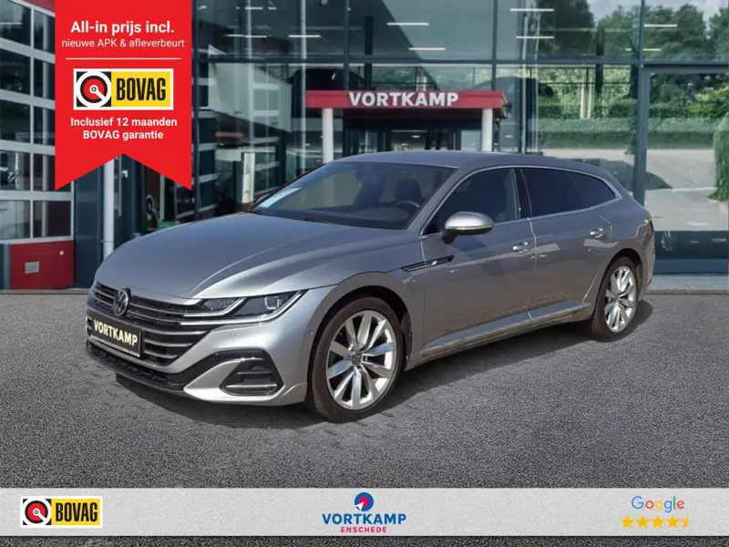 Volkswagen Arteon Shooting Brake 1.4 TSI DSG R-LINE BUSINESS+ TREKHAAK/ELEKKLEP/360CAM/ACC/STOELVERW 2021 leasen bij DreamLease: foto 1