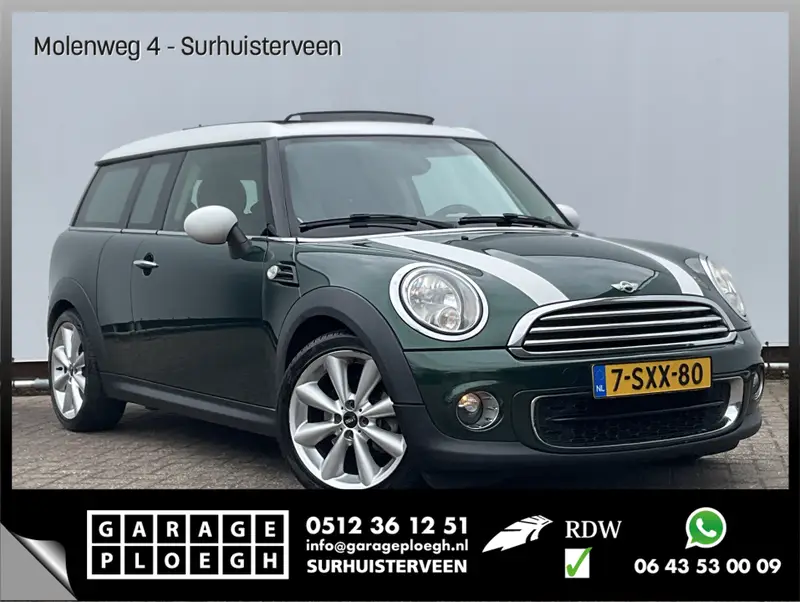MINI Clubman Mini 1.6 One D Pano.dak Navi Clima Cruise Holland Street 2014 leasen bij DreamLease: foto 1