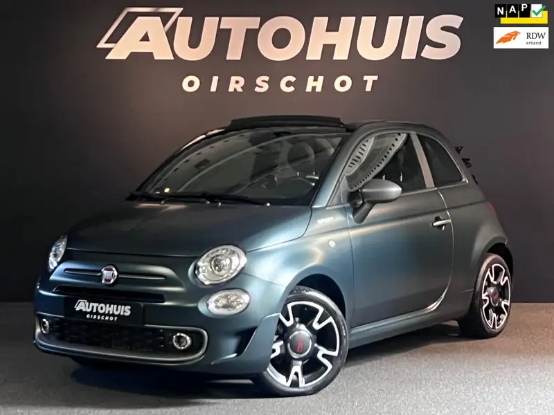 Fiat 500C 1.0 Hybrid Sport Matt groen/ Beats Audio/ Carplay/ DAB+/ Cruise Control 2021 leasen bij DreamLease: foto 1