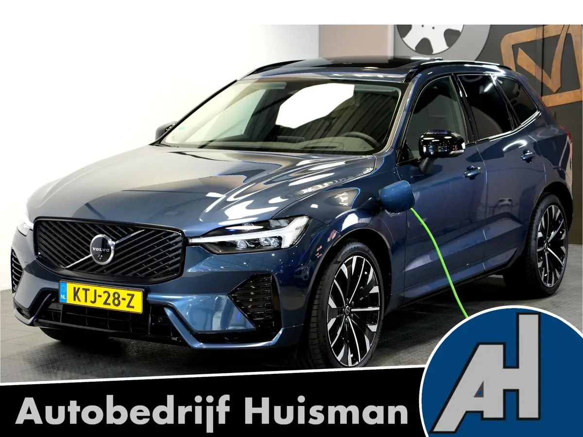 Volvo XC60 2.0 T8 AWD 335kw/456pk Aut8 Plug-in hybrid Plus Dark LUCHTVERING + PANORAMADAK + 360 CAMERA + MATRIX LED + HARMAN/KARDON + ADAPT.CRUISE + BLIS + HEAD-UP DISPLAY + LANE ASSIST + STOELVERWARMING V&A + PARKSENSOREN + 21” LM-VELGEN!!: foto 1