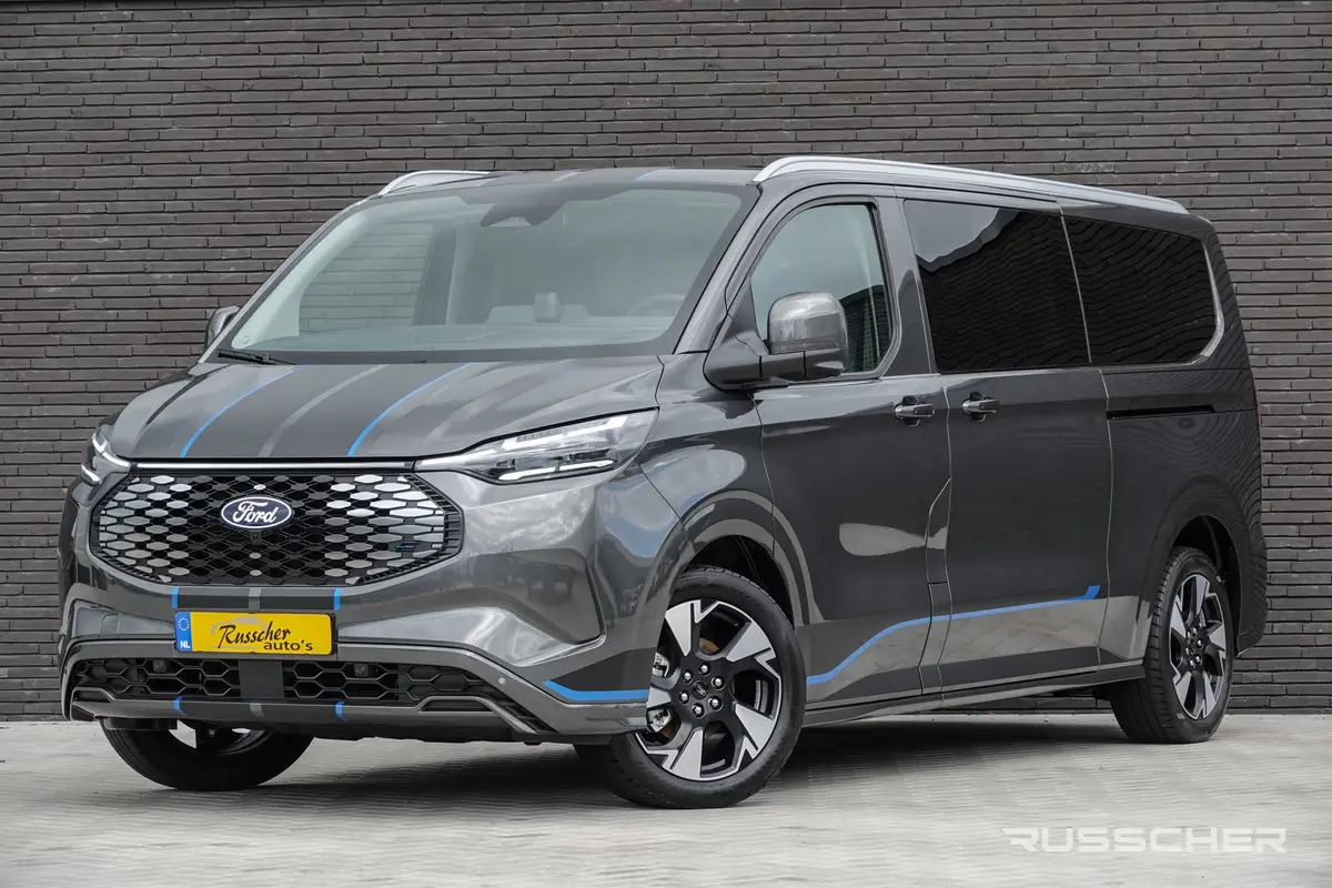 Ford E-Transit Custom L2H1 218Pk Aut. | Tourneo Sport | 8-Persoons | Nieuwe 71kWh Accu | Elektrisch | Panoramadak | 360° Camera | 19'': foto 1