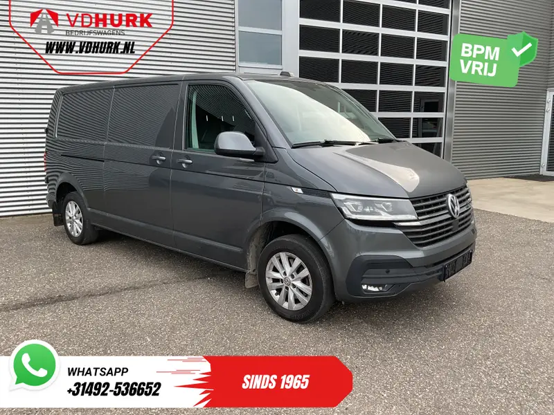 Volkswagen Transporter 2.0 TDI 150 pk DSG Aut. L2 LED/ Adapt.Cruise/ Carplay/ Stoelverw./ Navi/ Airco/ 16’LMV/ PDC/ Trekhaak 2019 leasen bij DreamLease: foto 1