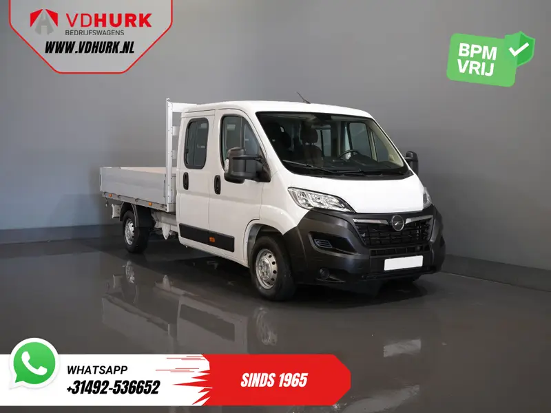 Opel Movano 2.2 140 pk DC Dubbel Cabine Open Laadbak/ 7 Pers./ 2.5t Trekverm./ Cruise/ Airco/ 288x215x35/ Pick up 2024 leasen bij DreamLease: foto 1