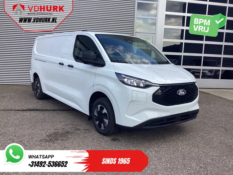 Ford E-Transit Custom L2 Trend 71 kWh 370 km WLTP LED/ 2.3t Trekverm./ Standkachel/ Stoelverw./ Carplay/ Camera/ PDC/ Climate/ Trekhaak 2026 leasen bij DreamLease: foto 1