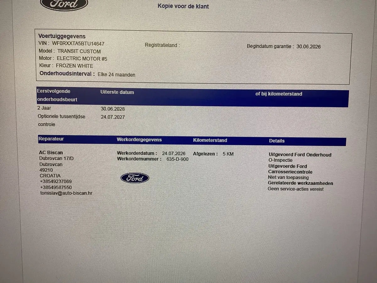 Ford E-Transit Custom L2 Trend 71 kWh 370 km WLTP LED/ 2.3t Trekverm./ Standkachel/ Stoelverw./ Carplay/ Camera/ PDC/ Climate/ Trekhaak: foto 23