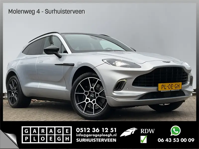 Aston Martin DBX 4.0 V8 360° Memory Stoelverw/koeling Sfeerverl Pano Lightning Silver 2020 leasen bij DreamLease: foto 1