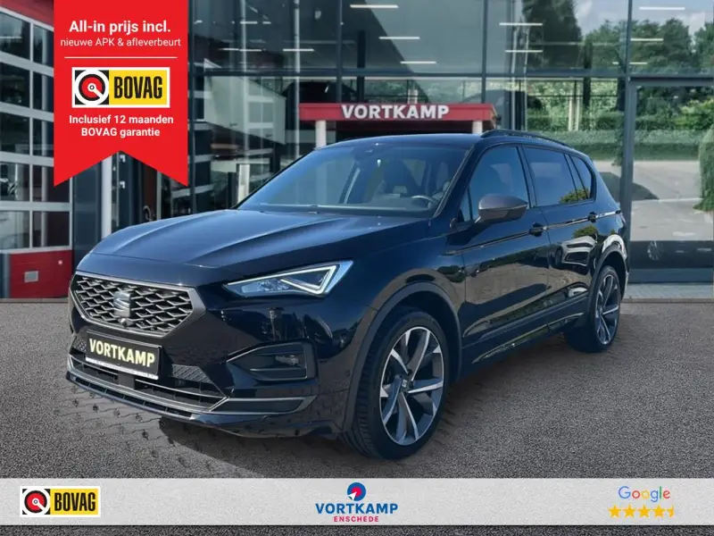 SEAT Tarraco 1.5 TSI DSG FR PANO-DAK/TREKHAAK/360CAM/ELEK-KLEP/BEATS/ACC/MEM/STOELVERW 2022 leasen bij DreamLease: foto 1